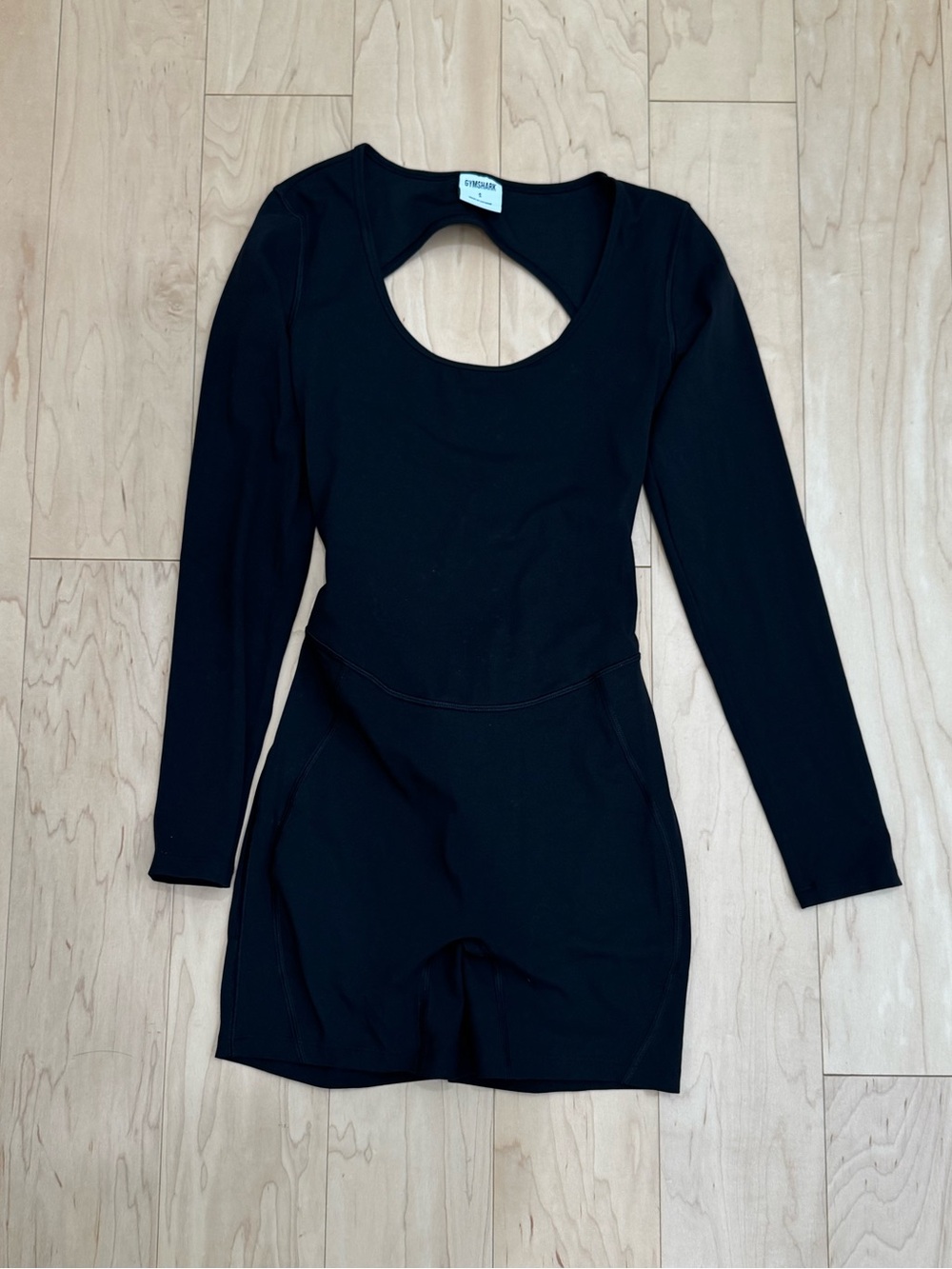Gymshark long sleeve open back romper